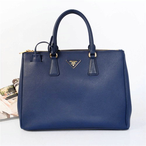 2014 Prada saffiano calfskin tote bag BN1786 royablue on sale